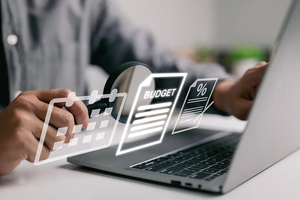 Chef putting the finishing touches on a delicious-looking plate of food